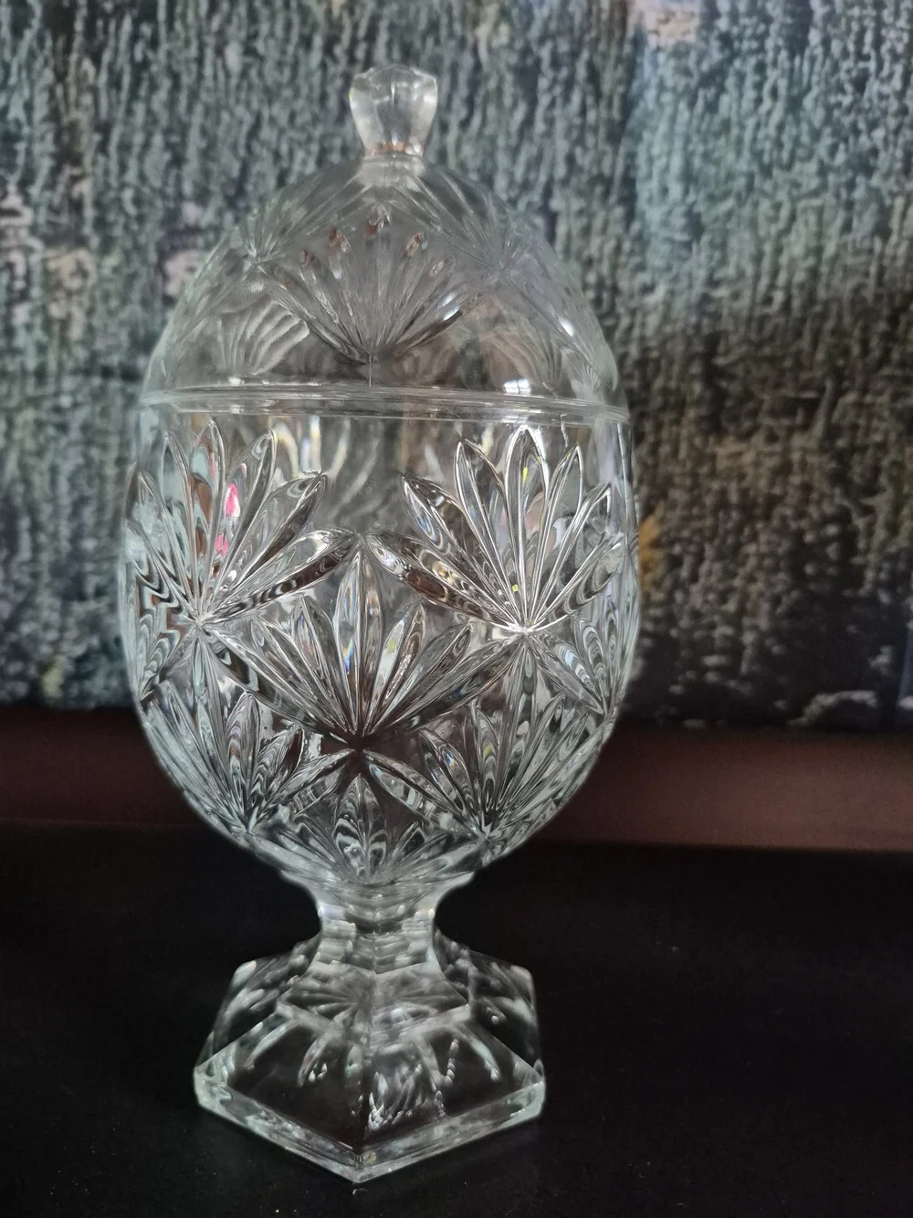 Vintage Cristal d'Arques Durand Luminarc Katya Lead Crystal Candy Dish 9 in.